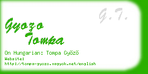 gyozo tompa business card